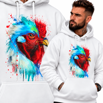 BLUZA Z KAPTUREM ZWIERZĘTA  KURCZAK 3